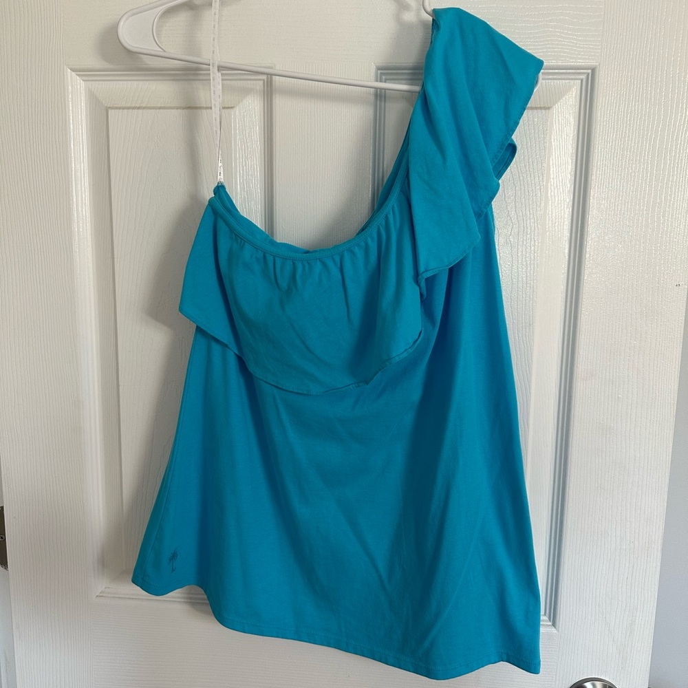 One shoulder cotton top